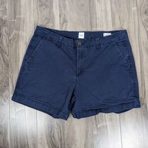 Gap Women's Navy Blue City Shorts Size 12 Cotton